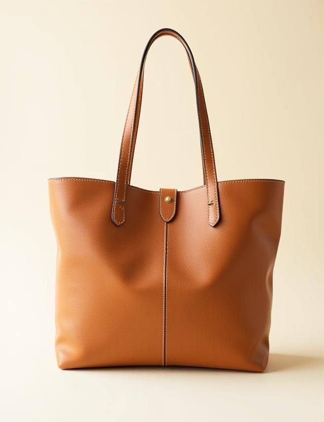 The London Tote in tan grained leather