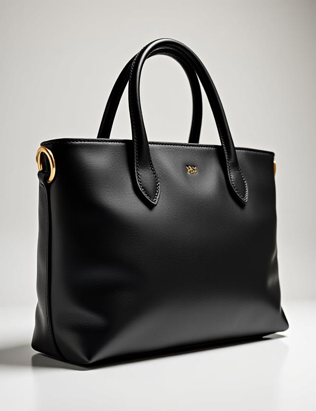 The Thames Crossbody in midnight black leather